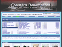 Tablet Screenshot of coasters-remembered.net